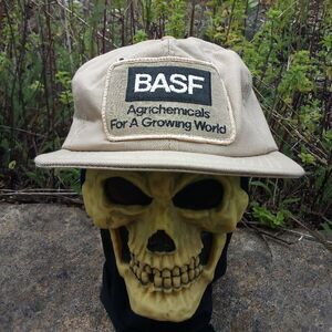 Deadstock Vintage BASF Agrichemicals Snap Back Trucker Hat Cap